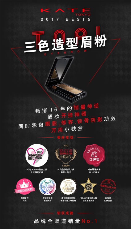 權威媒體評選明星彩妝單品TOP5，新的一年照著“ALL IN ”準沒錯！1